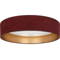 Brilagi - LED dimeriuojamas lubinis šviestuvas VELVET SMARTIX STARS LED/24W/230V 3000-6000K Ø 45 cm bordo/auksinis Wi-Fi Tuya Beacon + nuotolinis valdymas