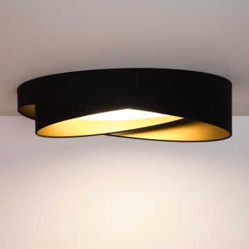 BRILAGI - LED dimeriuojamas lubinis šviestuvas VELVET TWIST LED/36W/230V 3000-6000K skersmuo 65 cm Wi-Fi Tuya Beacon juodas/auksinis + nuotolinio valdymo pultas