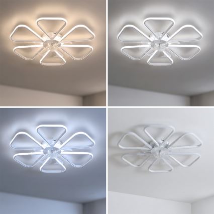 Brilagi - dimeriuojamas LED lubinis ventiliatorius LED/38W/230V 3000–6500K Ø 76 cm baltas + su nuotoliniu pulteliu