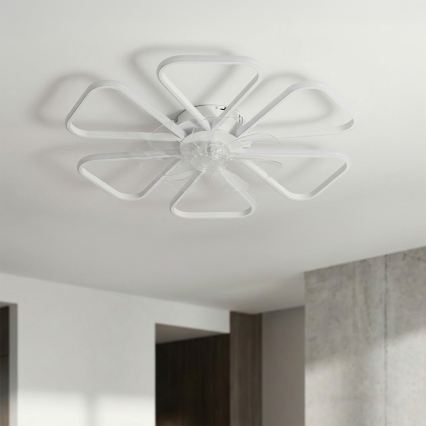 Brilagi - dimeriuojamas LED lubinis ventiliatorius LED/38W/230V 3000–6500K Ø 76 cm baltas + su nuotoliniu pulteliu