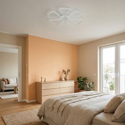 Brilagi - dimeriuojamas LED lubinis ventiliatorius LED/38W/230V 3000–6500K Ø 76 cm baltas + su nuotoliniu pulteliu