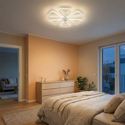 Brilagi - dimeriuojamas LED lubinis ventiliatorius LED/38W/230V 3000–6500K Ø 76 cm baltas + su nuotoliniu pulteliu