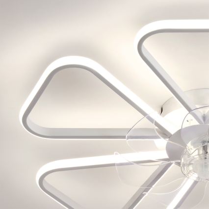 Brilagi - dimeriuojamas LED lubinis ventiliatorius LED/38W/230V 3000–6500K Ø 76 cm baltas + su nuotoliniu pulteliu