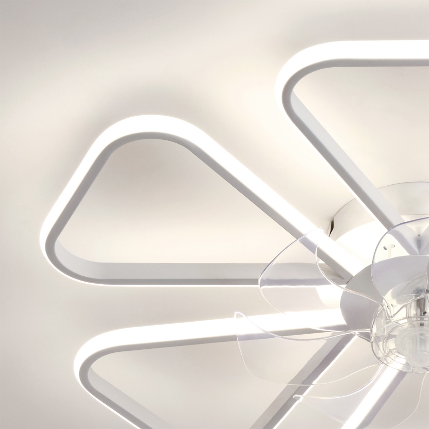 Brilagi - dimeriuojamas LED lubinis ventiliatorius LED/38W/230V 3000–6500K Ø 76 cm baltas + su nuotoliniu pulteliu