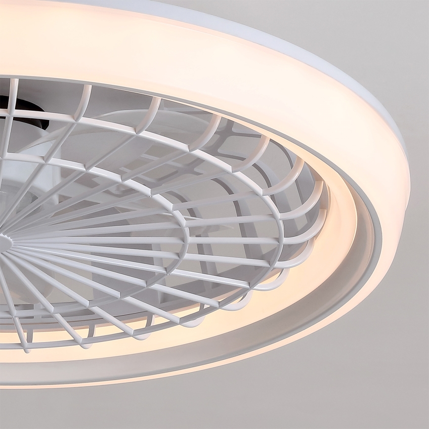 Brilagi - dimeriuojamas LED lubinis ventiliatorius LED/40W/230V 3000-6500K, skersmuo 48 cm, baltas + su nuotoliniu pultu