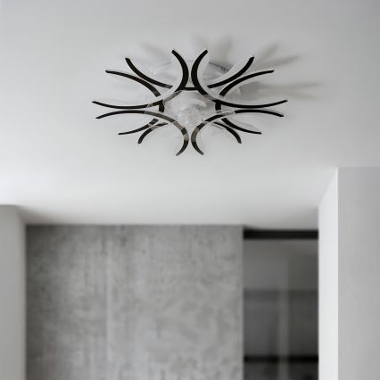 Brilagi - lubų ventiliatorius su reguliuojamu LED apšvietimu, LED/70W/230V, skersmuo 76 cm, juodas + nuotolinis valdymas