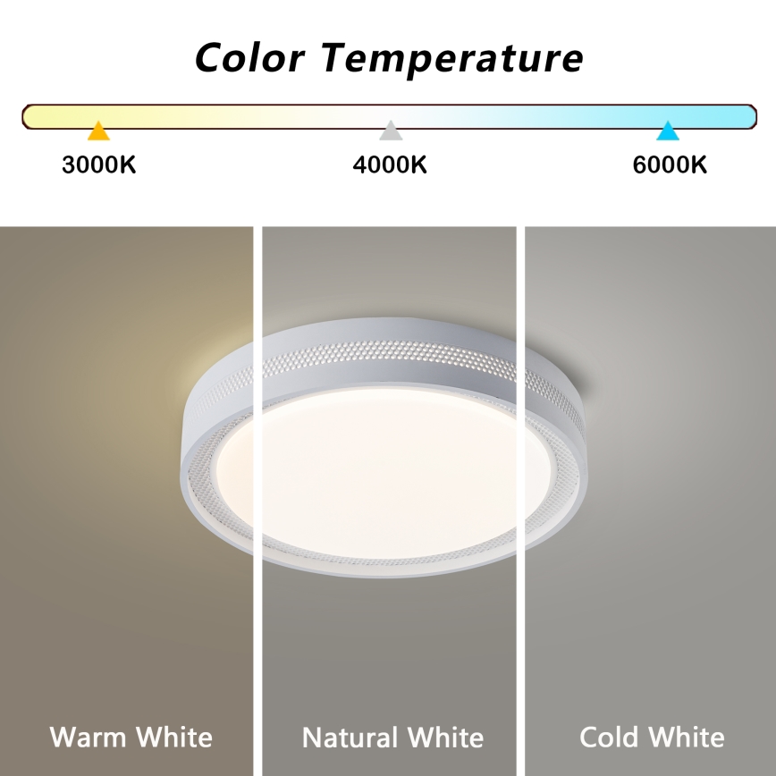Brilagi - dimeriuojamas LED lubinis šviestuvas KREON LED/54W/230V 3000-6000K, juodas, skersmuo 38 cm + nuotolinis pultelis