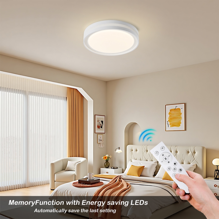 Brilagi - dimeriuojamas LED lubinis šviestuvas KREON LED/54W/230V 3000-6000K, juodas, skersmuo 38 cm + nuotolinis pultelis