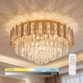 BRILAGI - LED dimeriuojamas lubų šviestuvas SPECTRA LED/45W/230V 3000–6000K skersmuo 48 cm auksinis + nuotolinis valdymas
