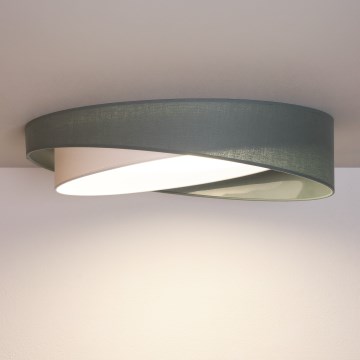 BRILAGI - LED Dimeriuojamas lubų šviestuvas VELVET TWIST LED/36W/230V 3000-6000K skersm. 65 cm Wi-Fi Tuya Beacon žalia/balta + nuotolinio valdymo pultas