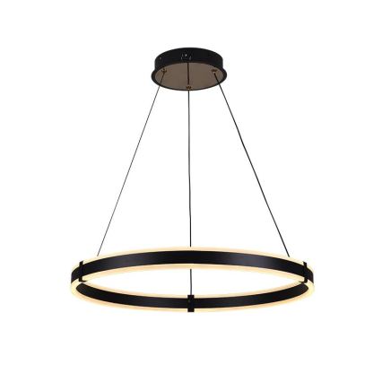 Brilagi - reguliuojamas LED pakabinamas šviestuvas ant troselio CIRCLE LED/85W/230V 3000-6500K Ø 60 cm juoda/auksinė + nuotolinis valdymas