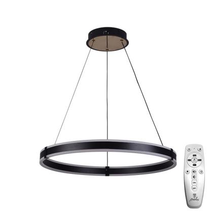 Brilagi - reguliuojamas LED pakabinamas šviestuvas ant troselio CIRCLE LED/85W/230V 3000-6500K Ø 60 cm juoda/auksinė + nuotolinis valdymas