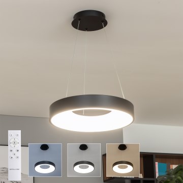 Brilagi - LED dimeriuojamas pakabinamas šviestuvas ant laido FALCON II LED/67W/230V 3000-6500K skersm. 40 cm juodas + su nuotolinio valdymo pultu