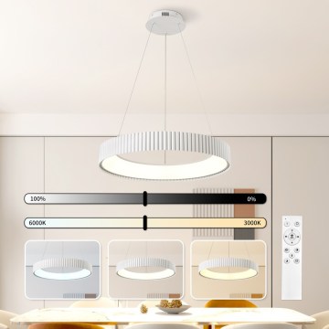 BRILAGI - LED dimeriuojamas pakabinamas šviestuvas ant laido FALCON MODERN LED/54W/230V 3000-6000K skersm. 60 cm baltas + nuotolinis valdymas