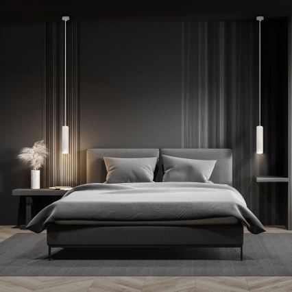 Brilagi - LED RGBW dimeriuojamas pakabinamas šviestuvas ant laido SELE 1xGU10/6W/230V 3000K balta + su nuotoliniu pulteliu