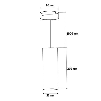 Brilagi - LED RGBW dimeriuojamas pakabinamas šviestuvas ant laido SELE 1xGU10/6W/230V 3000K balta + su nuotoliniu pulteliu