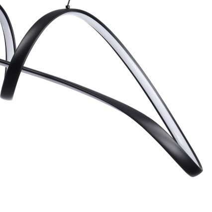 Brilagi - Dimeriuojama LED liustra ant laido TWISTER LED/60W/230V 3000-6000K juoda + nuotolinis valdymas