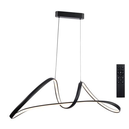 Brilagi - Dimeriuojama LED liustra ant laido TWISTER LED/60W/230V 3000-6000K juoda + nuotolinis valdymas