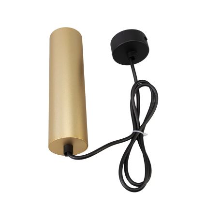 Brilagi - LED RGBW reguliuojamas pakabinamas šviestuvas ant troselės SELE 1xGU10/4,8W/230V 3000K juoda/auksinė + su nuotoliniu valdymu