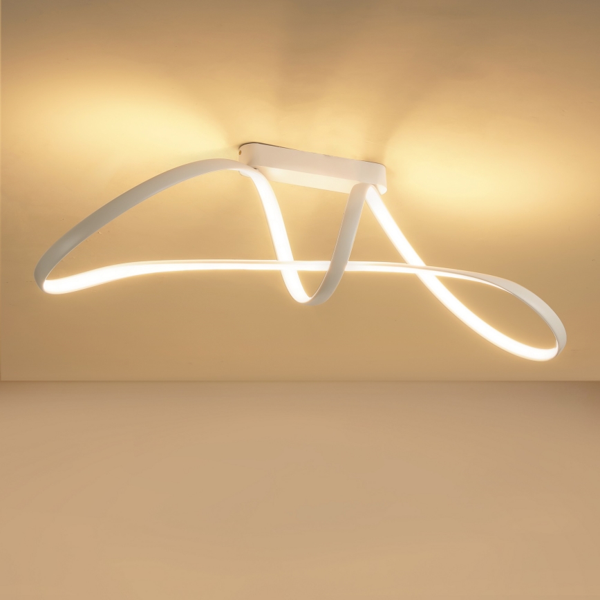 Brilagi - reguliuojamas LED paviršinis lubinis šviestuvas TWISTER LED/60W/230V 3000-6000K balta + su nuotolinio valdymo pultu