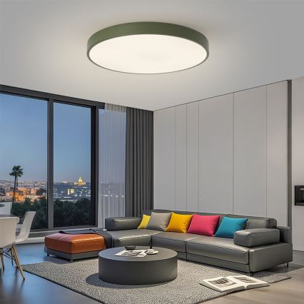 Brilagi - reguliuojamo ryškumo LED šviestuvas POOL SMART LED/100W/230V Ø 80 cm Wi‑Fi Tuya + nuotolinis valdymas, žalias