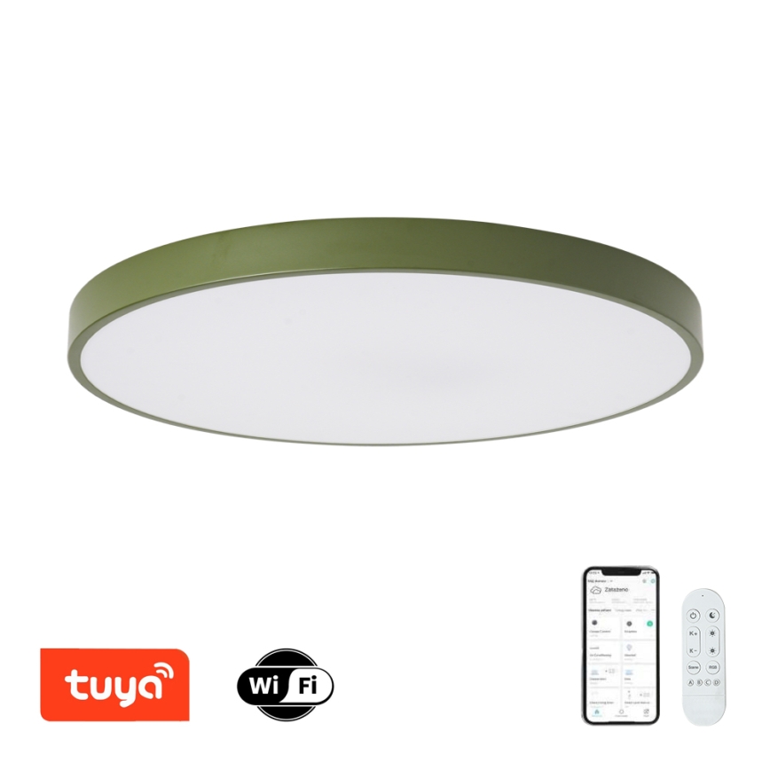 Brilagi - reguliuojamo ryškumo LED šviestuvas POOL SMART LED/100W/230V Ø 80 cm Wi‑Fi Tuya + nuotolinis valdymas, žalias