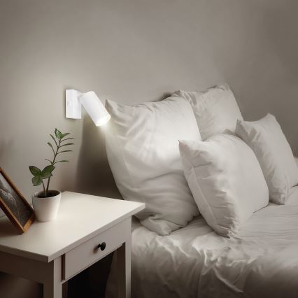 Brilagi - LED reguliuojamo ryškumo sieninis taškinis šviestuvas SELE 1xGU10/6,5W/230V 2700-6500K balta