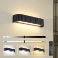 BRILAGI - LED dimeriuojamas sieninis šviestuvas FALCON MODERN LED/14W/230V 3000-6000K 40 cm juodas + su nuotoliniu pulteliu