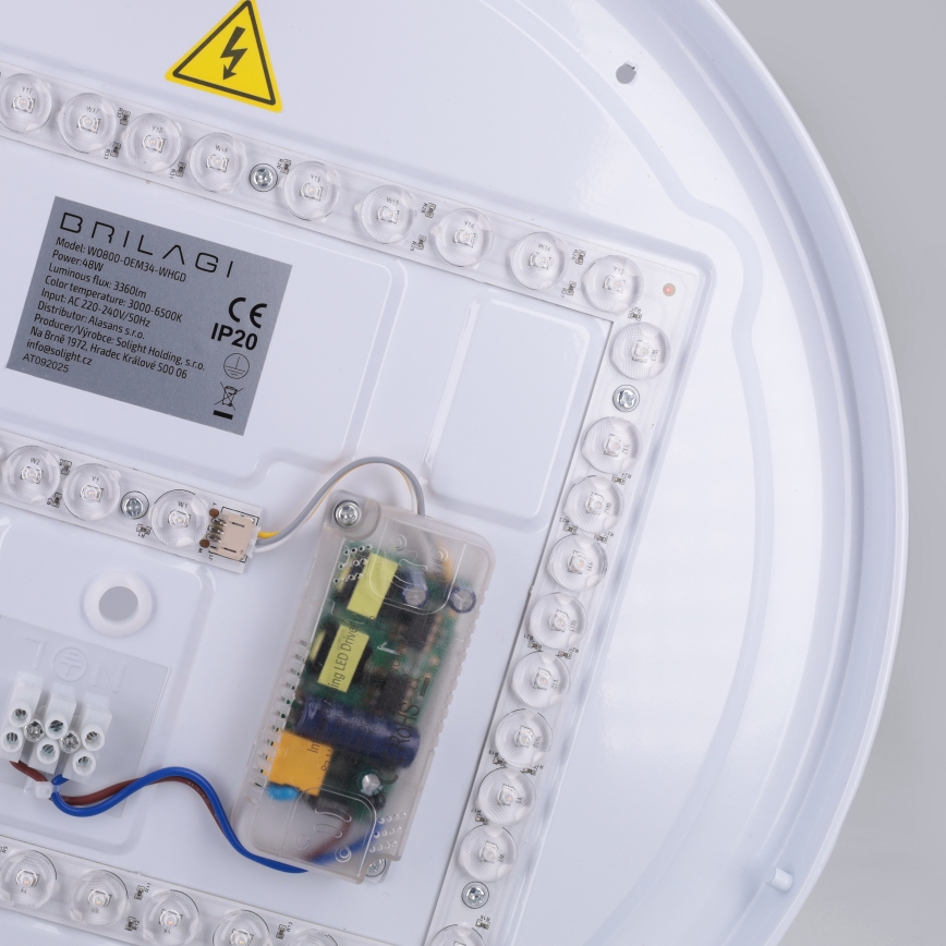 Brilagi - Dimeriuojamas LED lubinis šviestuvas ALVA LED/48W/230V 3000-6500K Ø 51 cm balta + nuotolinis valdymas