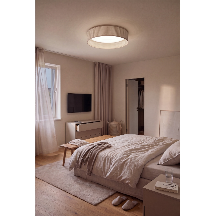 BRILAGI - LED dimeriuojamas lubinis šviestuvas VELVET SMARTIX STARS LED/36W/230V 3000-6000K skersmuo 55 cm smėlio spalvos Wi-Fi Tuya Beacon + nuotolinis valdymas