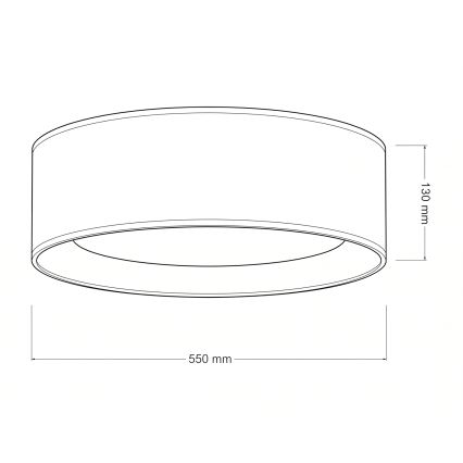 BRILAGI - Reguliuojamas LED lubų šviestuvas VELVET SMARTIX STARS LED/36W/230V 3000-6000K skersmuo 55 cm baltas Wi-Fi Tuya Beacon + nuotolinis valdymas