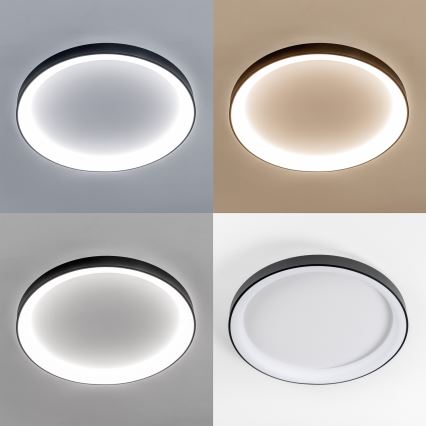 Brilagi - reguliuojamo ryškumo LED lubų šviestuvas FALCON II LED/108W/230V 3000-6500K Ø 80 cm juodas + nuotolinis valdymas