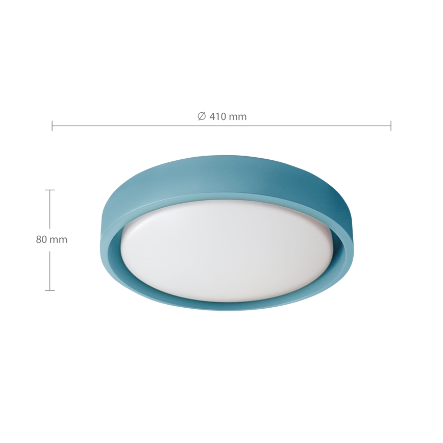 Brilagi - dimeriuojamas LED lubų šviestuvas MATTEO LED/48W/230V 3000-6500K Ø 41 cm turkio spalvos + nuotolinis valdymas