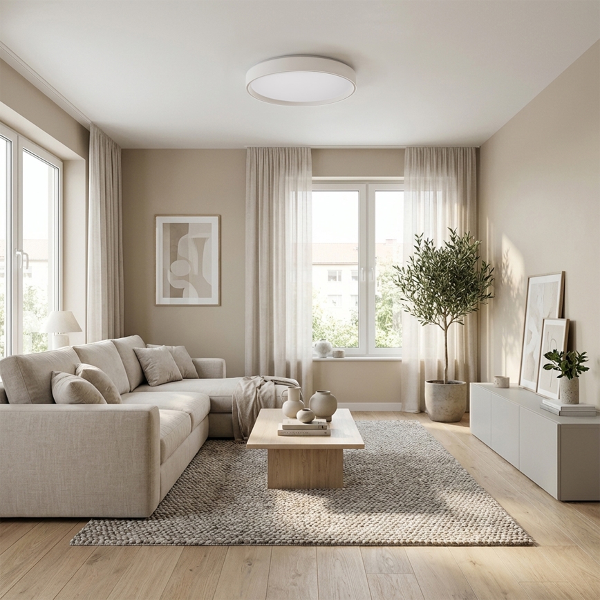 Brilagi - Dimeriuojamas LED lubinis šviestuvas NANCI LED/60W/230V 3000-6500K skersmuo 49 cm baltas + nuotolinis valdymas