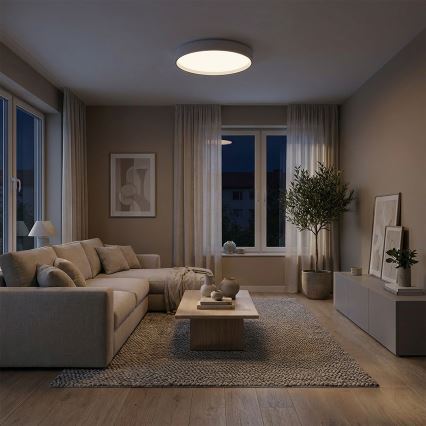 Brilagi - Dimeriuojamas LED lubinis šviestuvas NANCI LED/60W/230V 3000-6500K skersmuo 49 cm baltas + nuotolinis valdymas