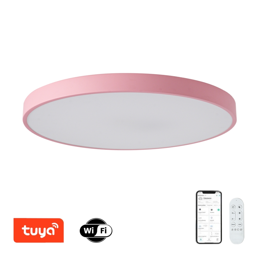 Brilagi - dimeriuojamas LED šviestuvas POOL SMART LED/100W/230V Ø 80 cm Wi-Fi Tuya + nuotolinis valdymas rožinis
