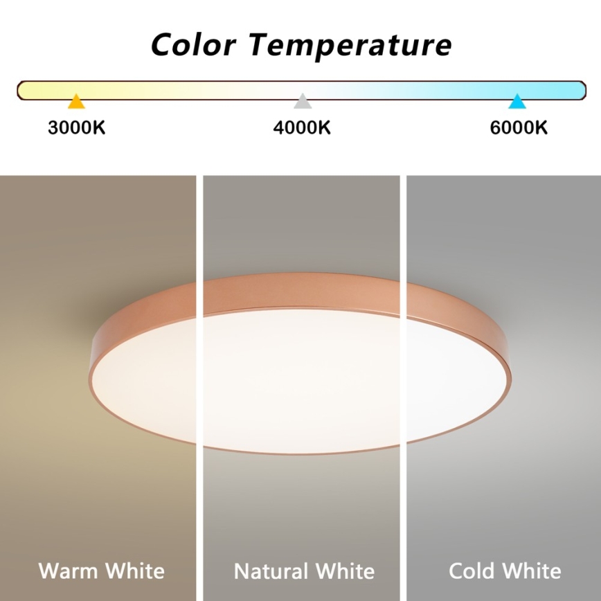 BRILAGI - LED Dimeriuojamas lubinis šviestuvas POOL SMART LED/100W/230V 3000-6000K skersmuo 80 cm Wi-Fi Tuya varinis + nuotolinis valdymas