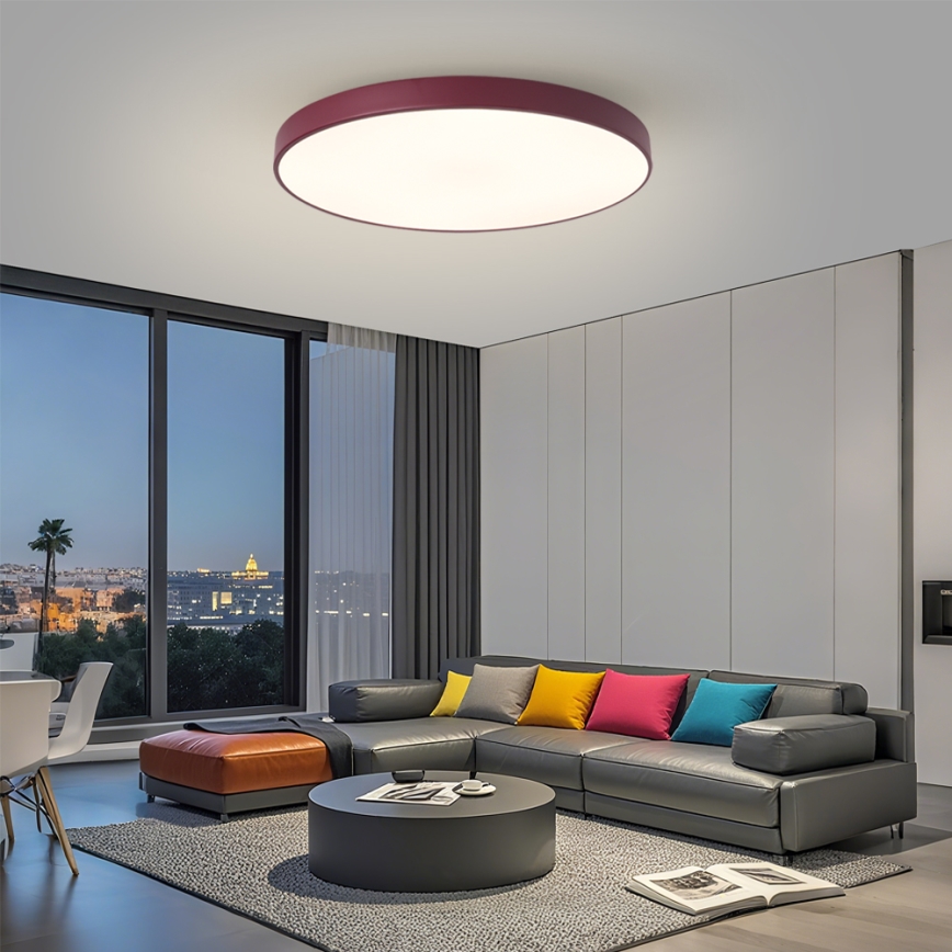 Brilagi - Dimeriuojamas LED šviestuvas POOL SMART LED/100W/230V, skersmuo 80 cm, Wi-Fi Tuya + nuotolinis valdymas, bordo