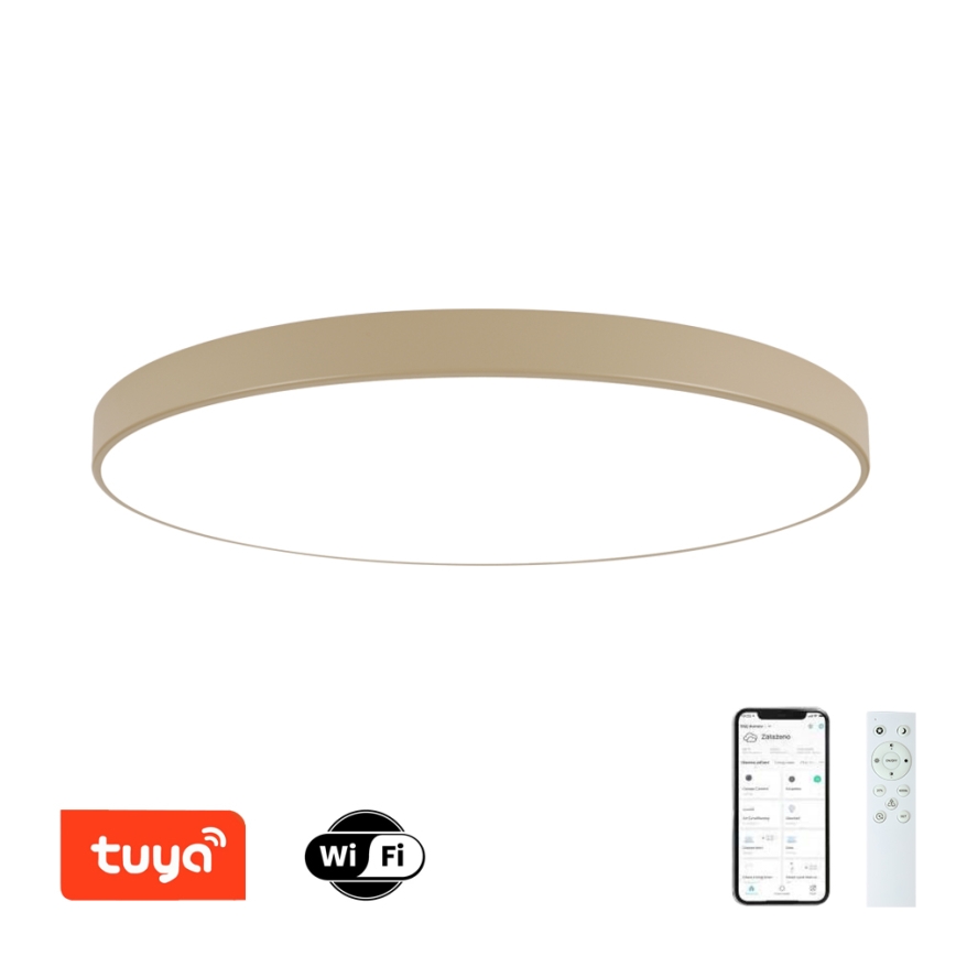 Brilagi - dimeriuojamas LED lubinis šviestuvas POOL SMART LED/180W/230V 3000-6000K 120 cm smėlio spalvos Wi-Fi Tuya + nuotolinio valdymo pultas