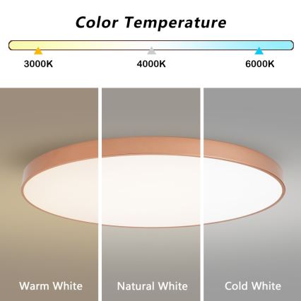 BRILAGI - Dimeriuojamas LED lubų šviestuvas POOL SMART LED/180W/230V 3000-6000K 120 cm bronzinis Wi-Fi Tuya + nuotolinis valdymas