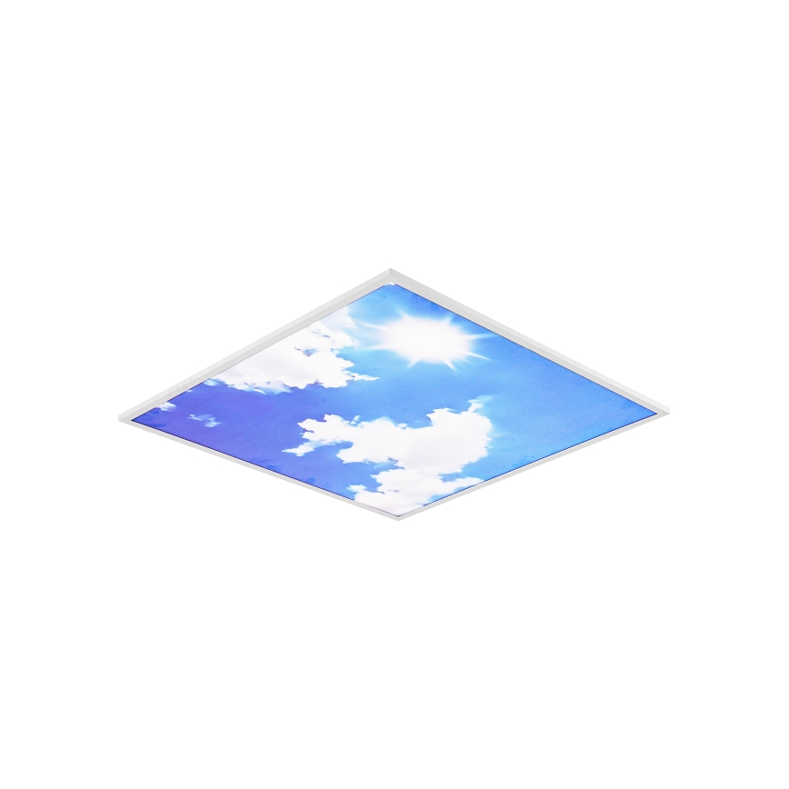 Brilagi - LED pritemdomas lubų šviestuvas SLIMFRAME SKY LED/58W/230V 60x60 cm 3000-6000K sidabrinis/mėlynas + nuotolinis valdymas