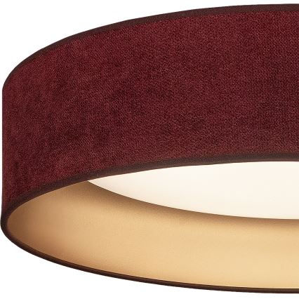 BRILAGI - Dimeriuojamas lubinis šviestuvas VELVET SMART VARI LED/36W/230V 3000-6500K skersm. 55 cm bordo/auksinis + nuotolinis valdymas