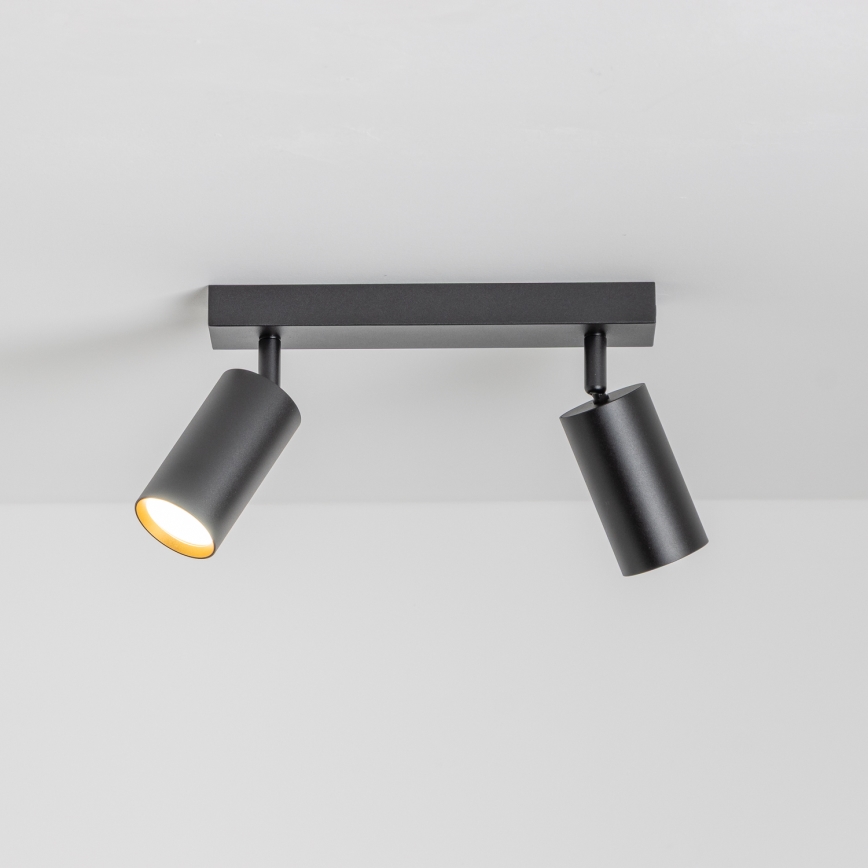 Brilagi - LED RGBW dimeriuojamas taškinis šviestuvas SELE 2xGU10/6,5W/230V 2700-6500K juoda/auksinė