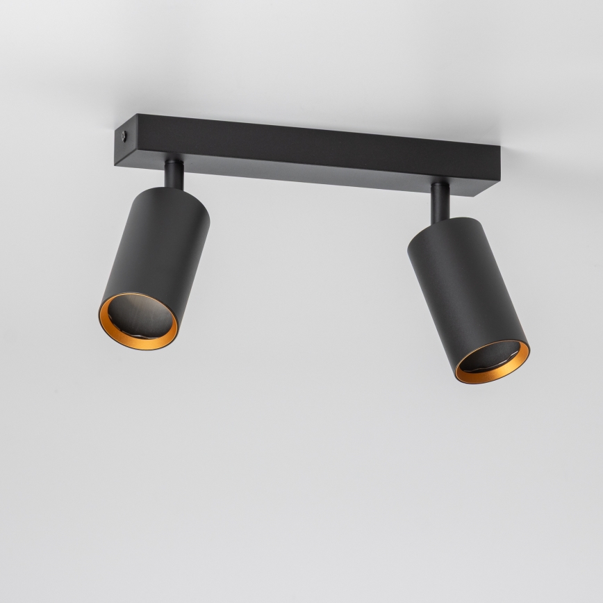 Brilagi - LED RGBW dimeriuojamas taškinis šviestuvas SELE 2xGU10/6,5W/230V 2700-6500K juoda/auksinė