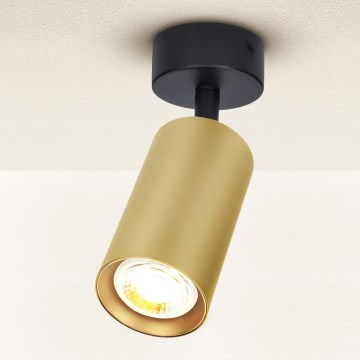 Brilagi - LED dimeriuojamas taškinis šviestuvas SELE GOLDEN 1xGU10/6,5W/230V 2700-6500K juodas/auksinis