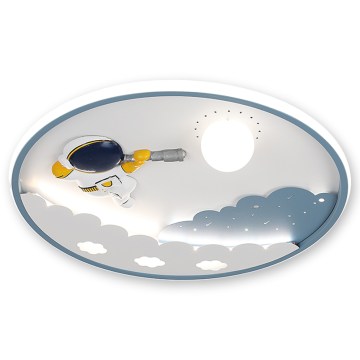 BRILAGI - LED Dimeriuojamas vaikiškas lubinis šviestuvas ASTRO LED/43W/230V 3000-6000K skersmuo 49 cm + nuotolinis valdymas