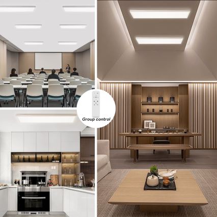 Brilagi - dimeriuojamas LED vonios kambario lubinis šviestuvas FRAME SMART LED/50W/230V 120x30 cm 3000-6000K IP44 baltas + su nuotoliniu pulteliu