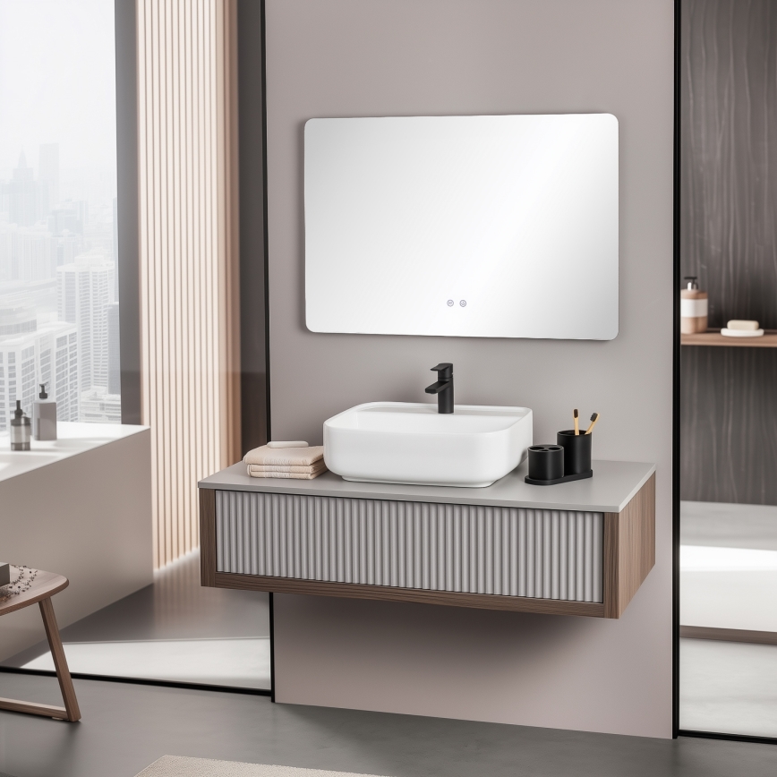 Brilagi - LED šildomas vonios veidrodis DIANA LED/20W/230V 60x90 cm IP44 CRI 90 su reguliuojamu ryškumu + CCT