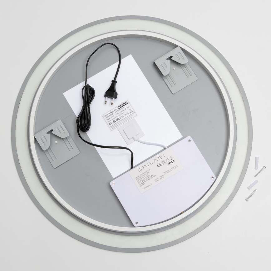 Brilagi - LED vonios veidrodis su šildymu AVA ECO LED/11,5W/230V pr. 60 cm IP44 CRI 90 dimeriuojamas + CCT