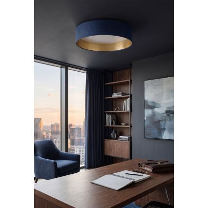 BRILAGI - LED dimeriuojamas lubinis šviestuvas VELVET SMARTIX LED/36W/230V 3000-6000K skersmuo 55 cm mėlyna/auksinė Wi-Fi Tuya Beacon + nuotolinis valdymas